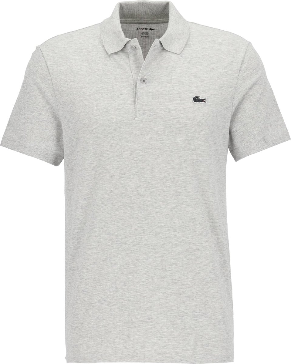 Lacoste Sport Polo Regular Fit stretch lichtgrijs melange