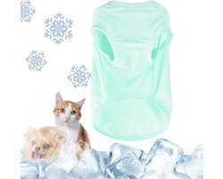 Zomerhondenshirts, koelvesten voor honden, UV-beschermende T-shirts voor honden, hondenkleding, hondenshirts, huisdier-T-shirts voor kleine en middelgrote honden en katten, huisdierkleding voor chihuahua's en yorkshireterriërs (groen, M)