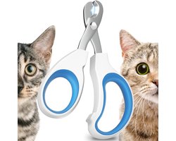 Nagelknipper voor katten, roestvrij staal, knipt de nagels netjes en schoon, spiegelgepolijst. Geschikt voor katten, kittens, konijnen, puppy's, konijnen, Gattuso en andere kleine dieren.