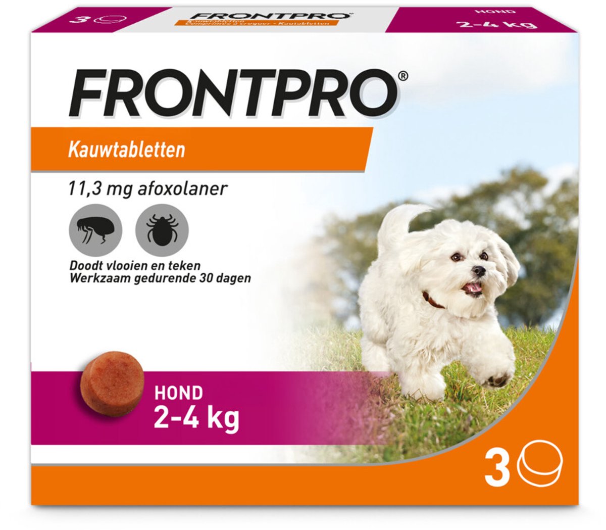 2x3 Stuks voor Honden 2-4 kg Frontpro Kauwtabletten - NL