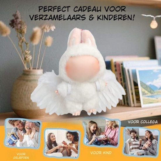 Witte Engel Vleugels Accessoire - Mysterieus & Schattig Geschikt voor Poppen (Pop Niet Inbegrepen) van Merkloos — afbeelding 2
