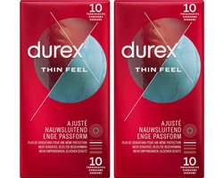 Durex Condooms Thin Feel Close Fit 10st - 2 Stuks - Voordeelverpakking
