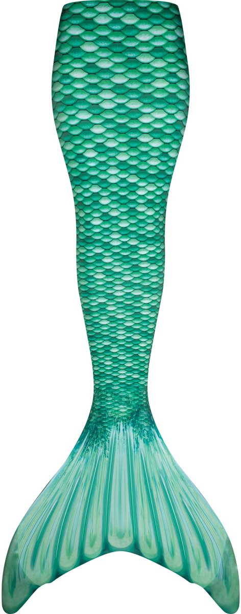 Zeemeerminstaart voor volwassenen maat M (38-40) - Fin Fun Celtic Green set met monovin met voetvakjes
