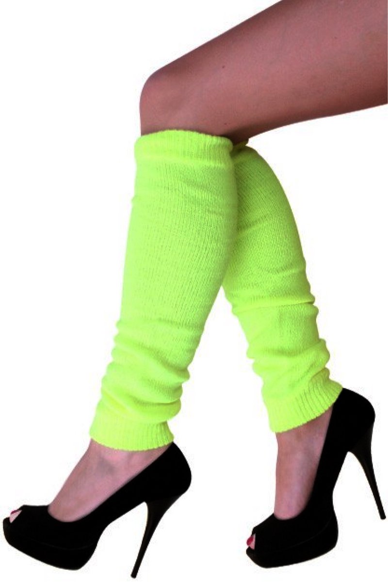 Beenwarmers fluor geel