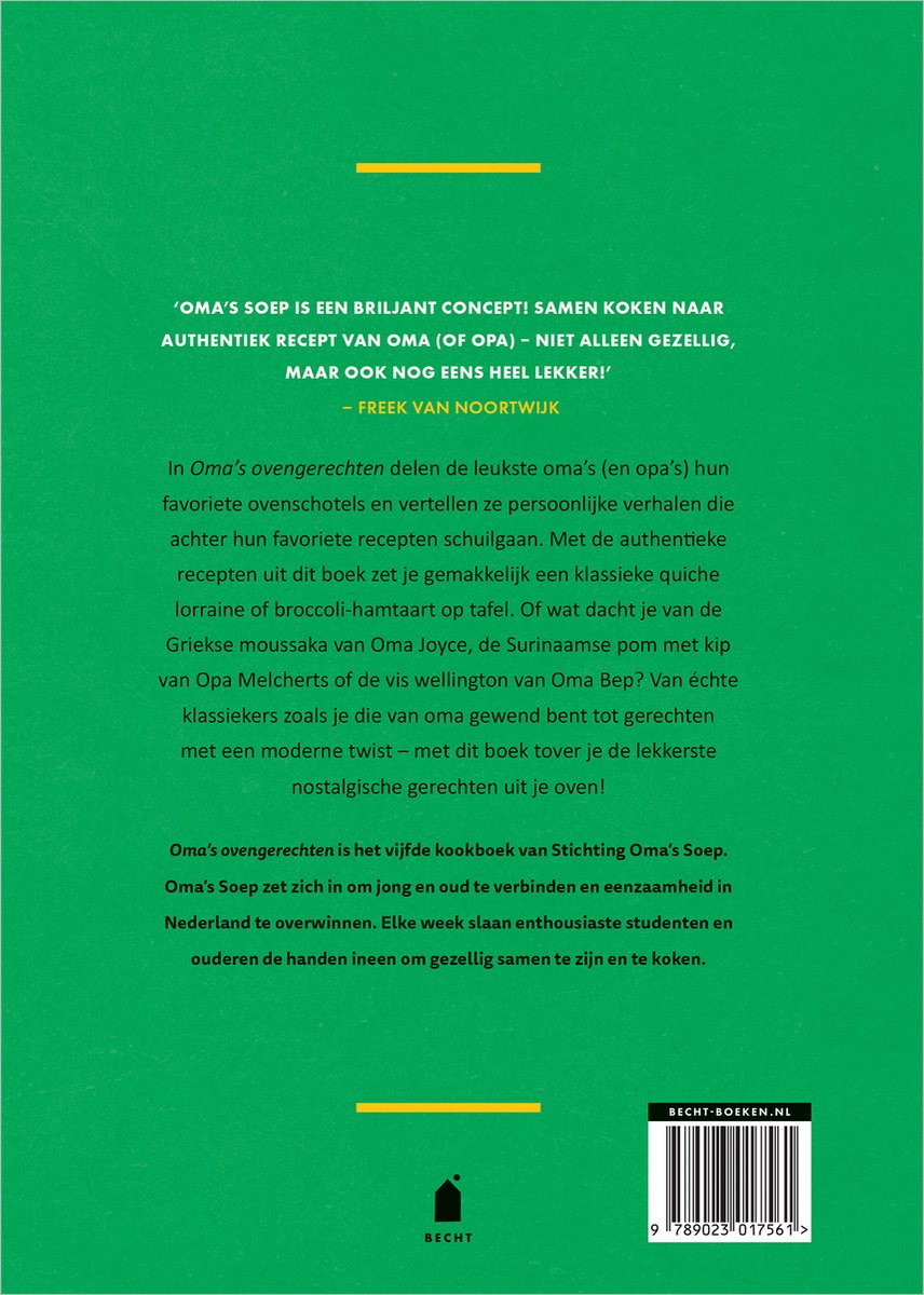 Oma's ovengerechten - back cover