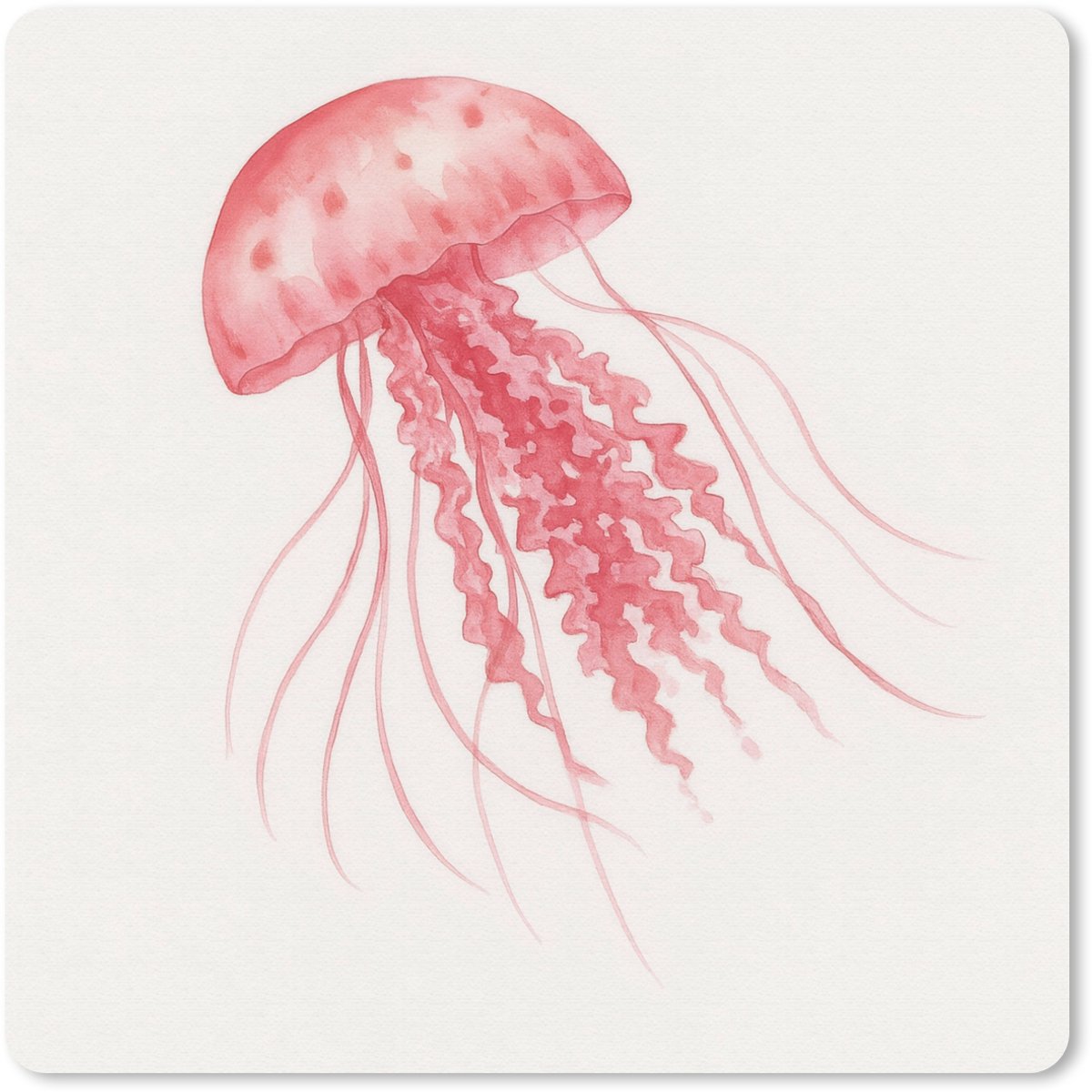 Muismat 20x20 cm - Mousepad Kwal - Tentakels - Roze - Muismatten