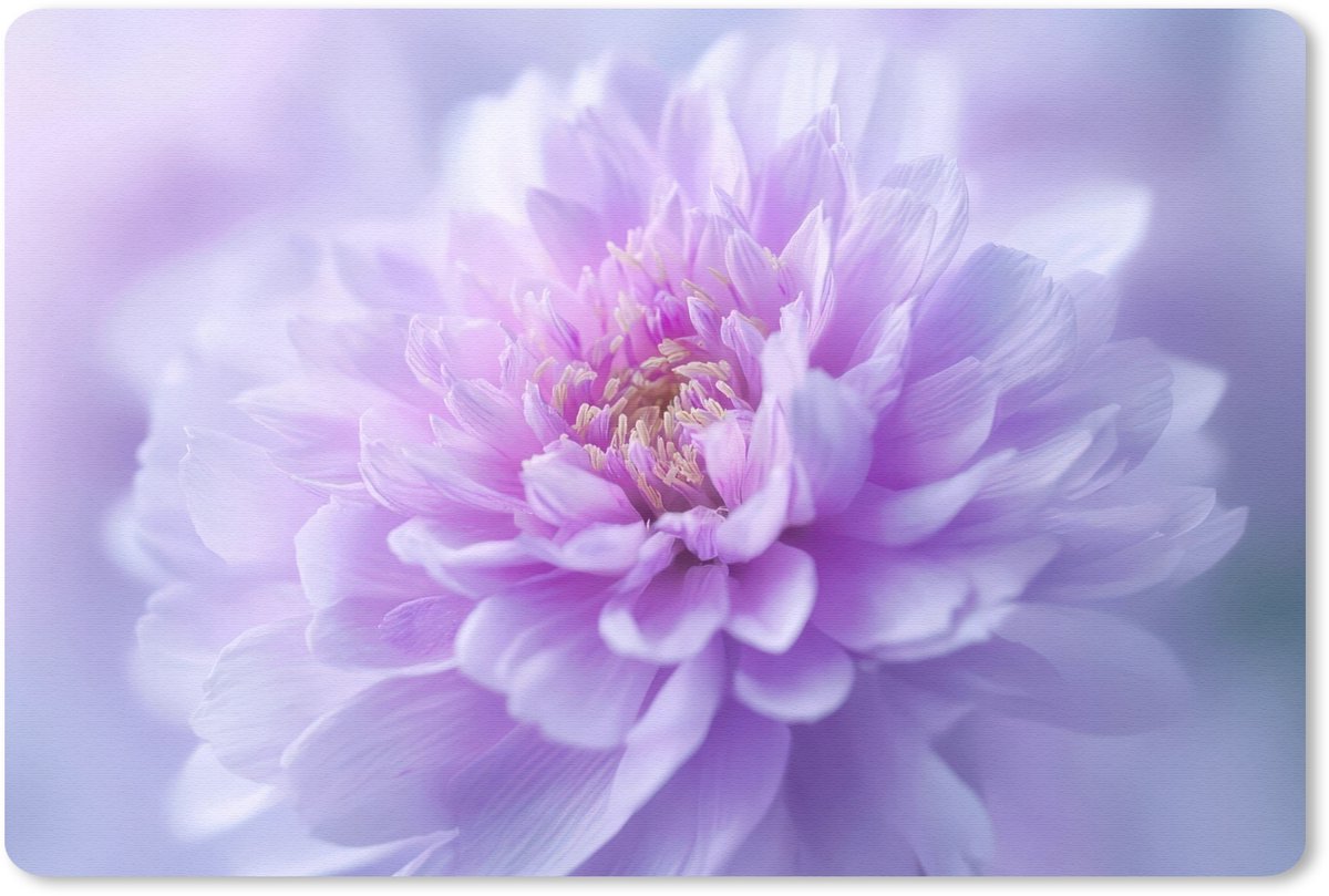 Muismat 27x18 cm - Mousepad Paars - Dahlia - Dromerig - Muismatten