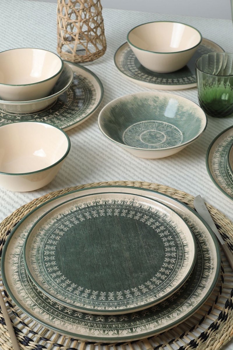 Keramika Serviesset - Maya - 24 delig - 6 persoons - Stoneware
