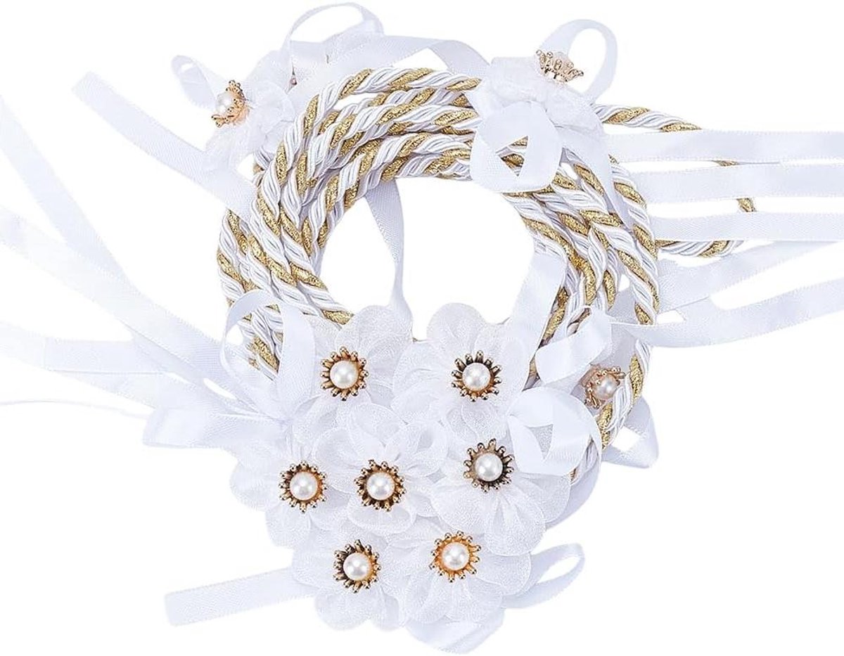 "Handvastend koord voor bruiloft - witte lasso touw voor ceremonie - traditioneel bruidsgeschenk"