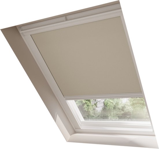 Store enrouleur Trend Radeco® pour fenêtre de toit - Occultant - Sable - pour Velux : M04/304/1