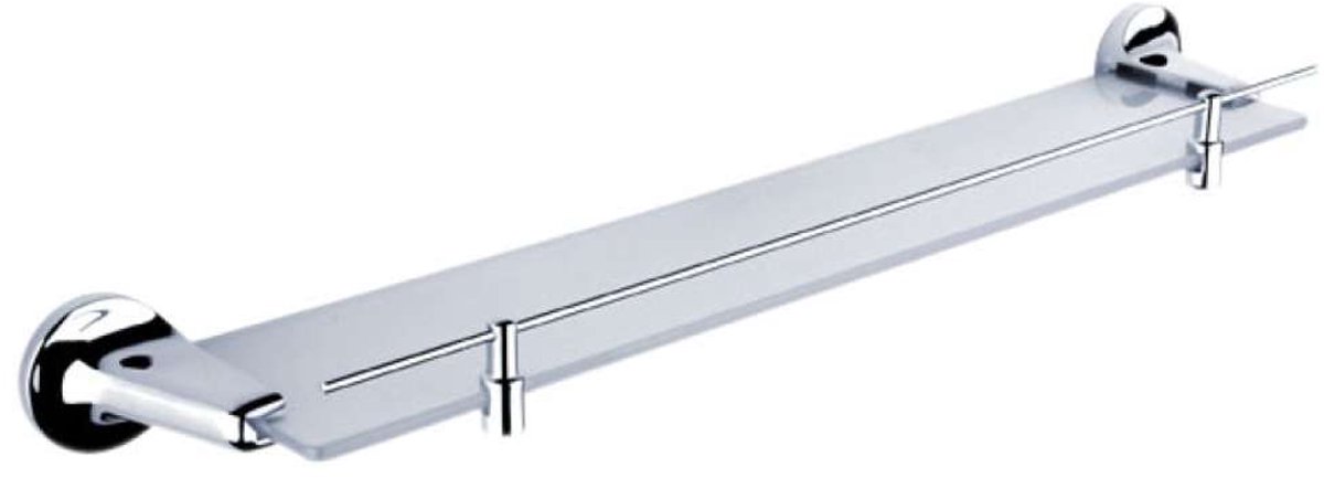 Nimco Monolit - Legbord, lengte 58 cm, mat glas/chroom MO 4091X-26
