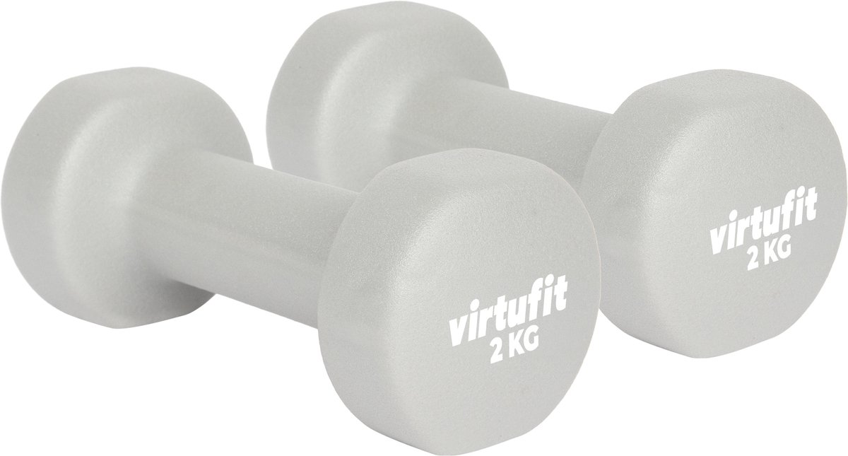 VirtuFit Vinyl Dumbbell Pro - Gewichten - Fitness - 2 kg - Groen - Halter - Fitness
