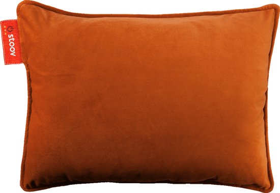 Stoov Warmtekussen | Ploov Cinnamon Orange | Duurzaam & Draadloos | Infrarood warmtekussen | 45x60 cm | Plus batterij