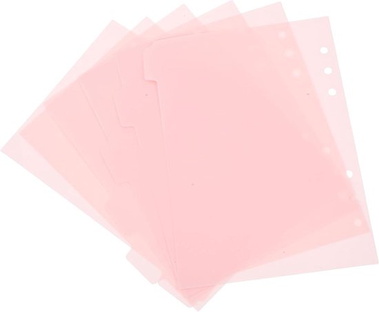 DY.2ten Zwarte bindmiddelverdelers voor ringband met 6 gaten, 1/7 gesneden lipjes, A5-formaat, stevige kunststof verdelers met 7 tabbladen voor school, kantoor, thuis, 2 sets, 14 verdelers, 2