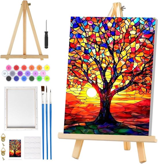 SFALHX Schilderen op nummer, canvas, doe het zelf olieverfschilderij