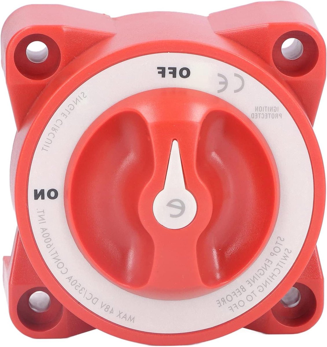 Allecto Plus - Batterijschakelaar 350A voor Marine Boot - Stroomonderbreker voor Auto en Truck - Inclusief Knoptype - 48VDC