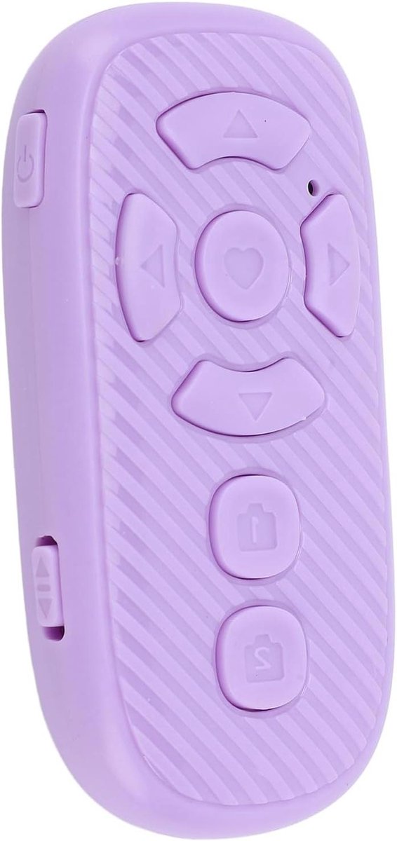 Allecto Plus - Afstandsbediening voor E-Reader en Tablet - Bluetooth Afstandsbediening voor Lezen en Video - Violet - Inclusief Selfie Functie
