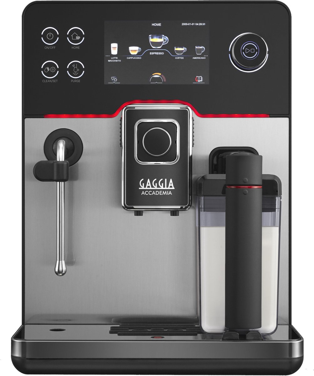 Gaggia Academia Ri9781/01 Volledig Automatische Koffiemachine Transparant One Size 15 Bar werkdruk RVS