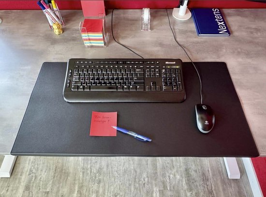 Worktrainer Mattie - 80 x 40 cm Bureauonderlegger - Zwart