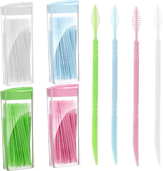 Natuurlijke Maïszetmeel Tandenstoker Eco-Vriendelijke Tanden Flosser Stick Mint