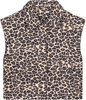 Gilet d'hiver Like Flo pour fille - bleu/beige - Dua - tissé - panthère