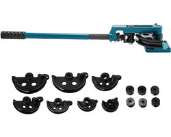 Pijpenbuiger 10-25 mm (3/8 tot 1 inch), Pijpenbuigerset met 7 Gereedschappen voor Koper, Messing, Aluminium en Roestvrijstalen Buizen