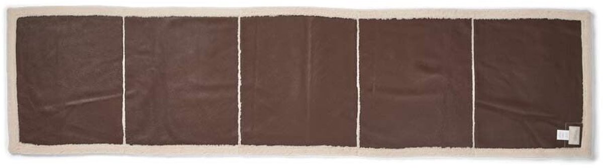 Sheepskin House - Addison Plaid - Tweezijdige Schapenvacht - Korte Wol - 60x240 cm