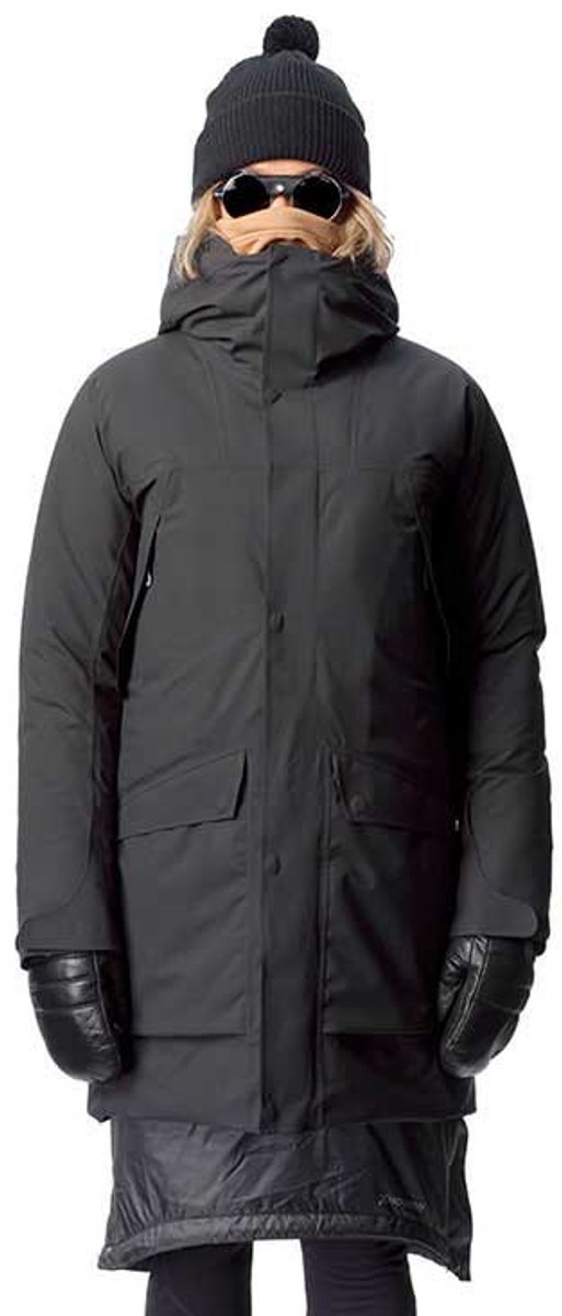 Houdini Fall in Parka Dames, true black Maat XL