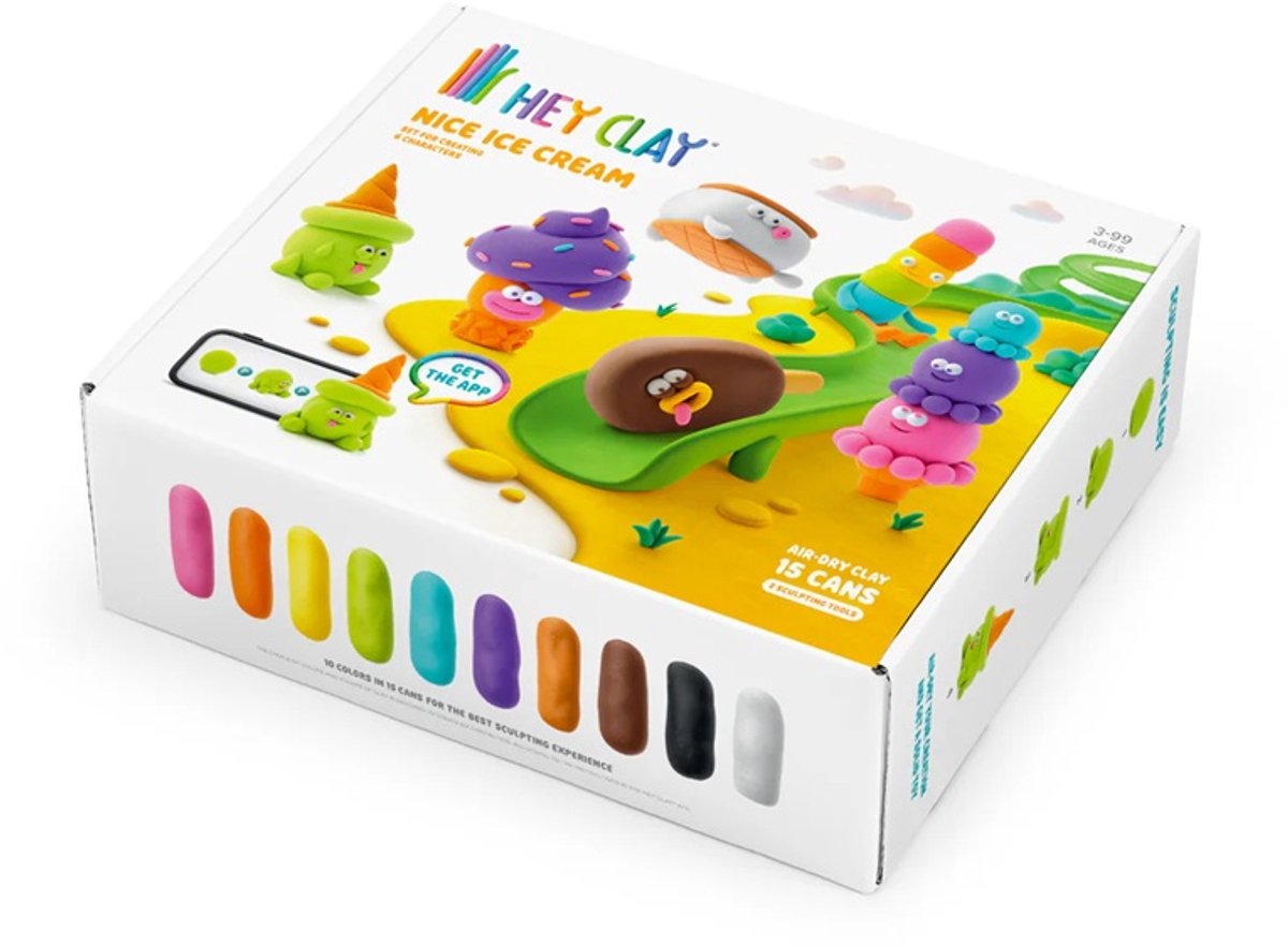 Hey Clay Nice Ice Cream Set van 15 potjes — afbeelding 9