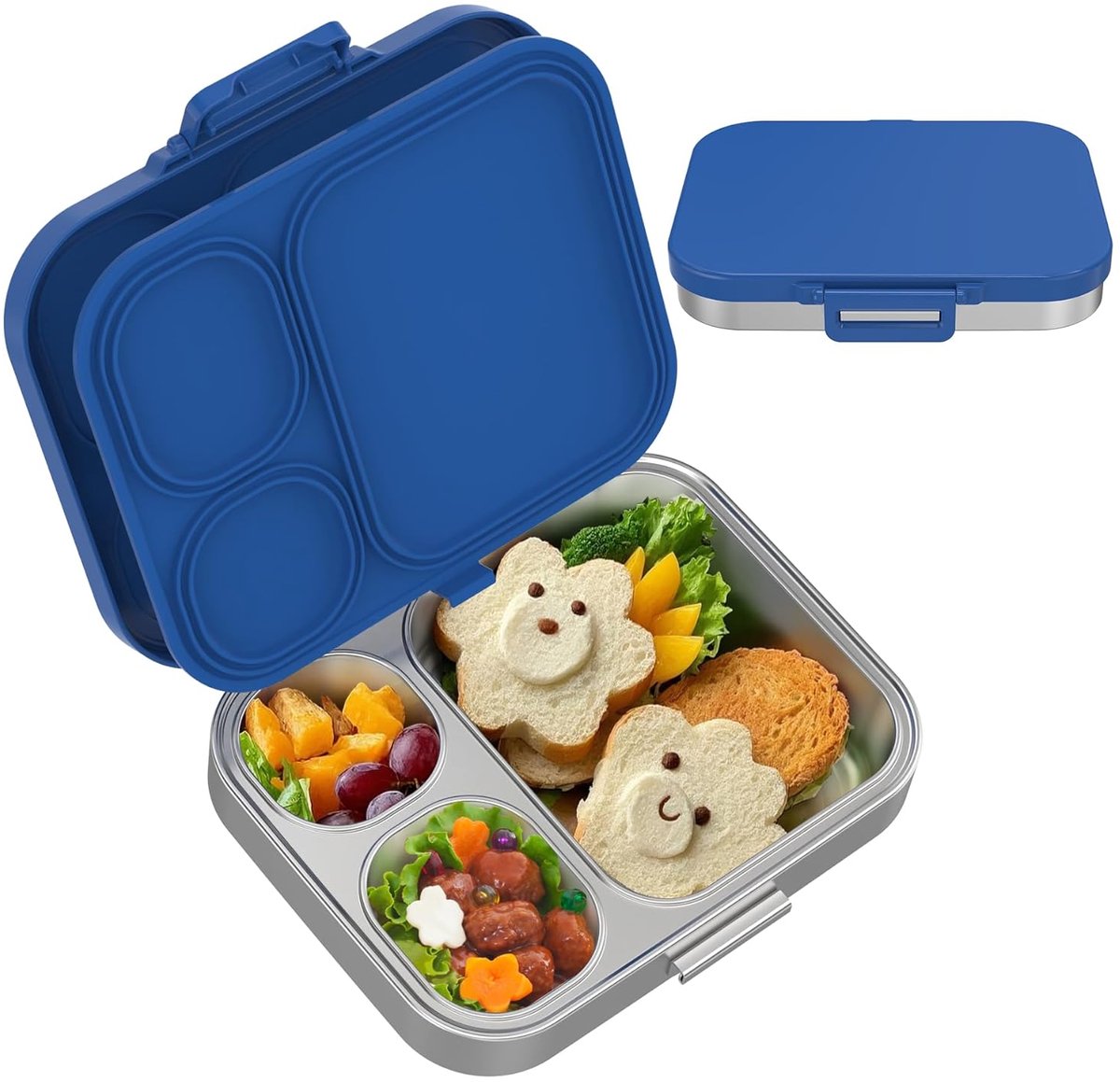 RVS Lunchbox voor Kinderen - Antilek - Gezond Eten - 1 stuk