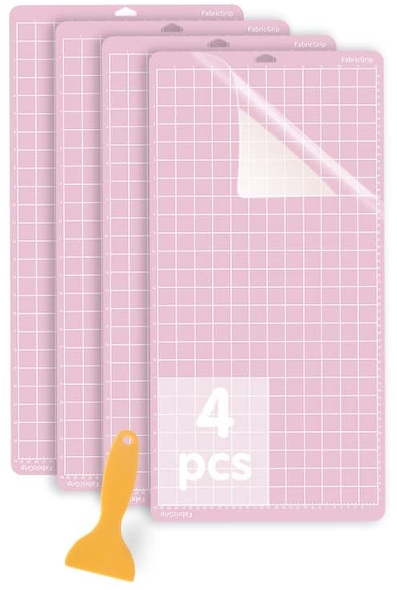 FabricGrip snijmatten - geschikt voor stoffen - set van 4 - 12x24 inch