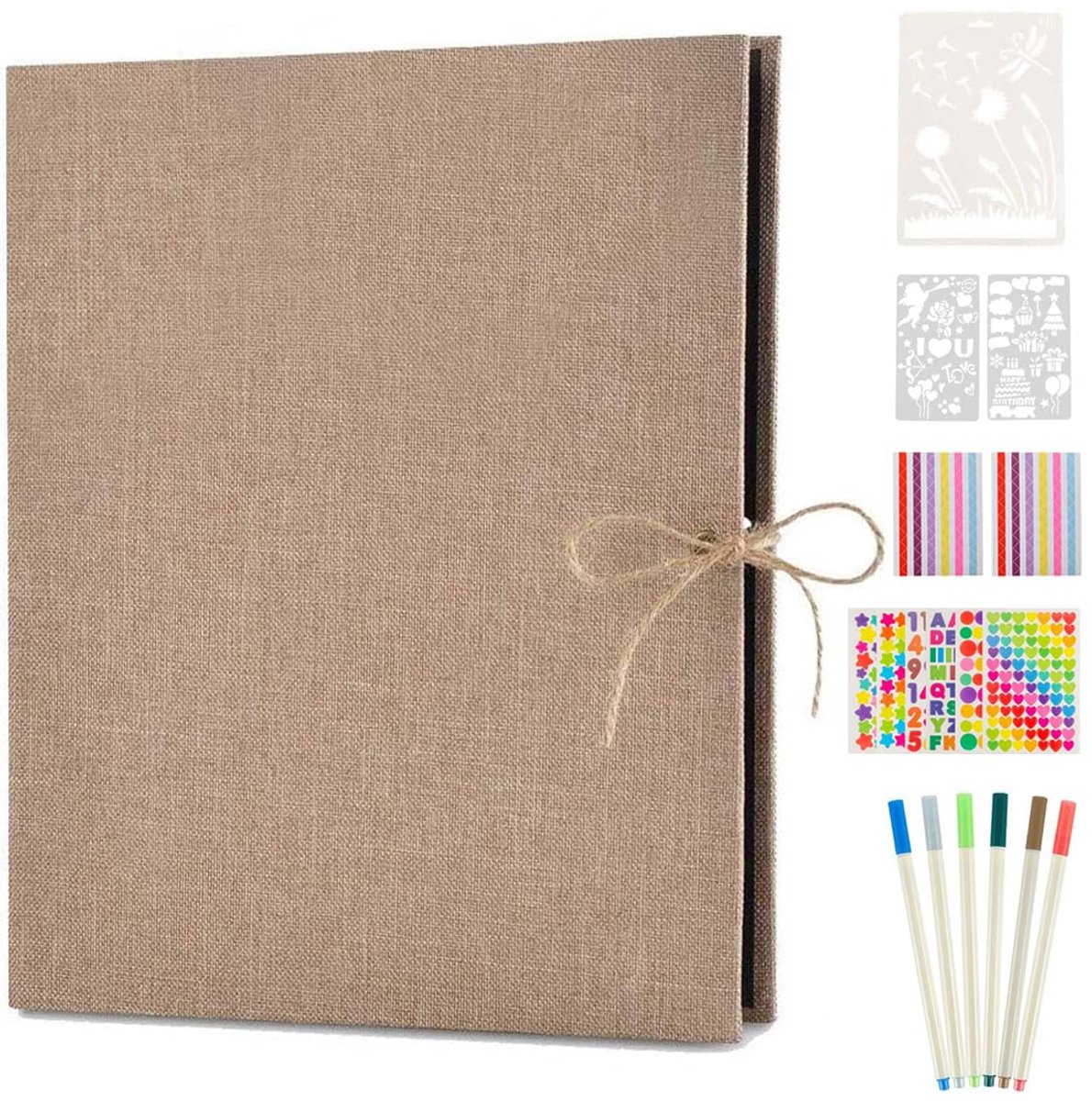 Ibenzoa® Creatief Fotoalbum met Navulbare Zwarte Pagina's voor Herinneringen en Speciale Gelegenheden