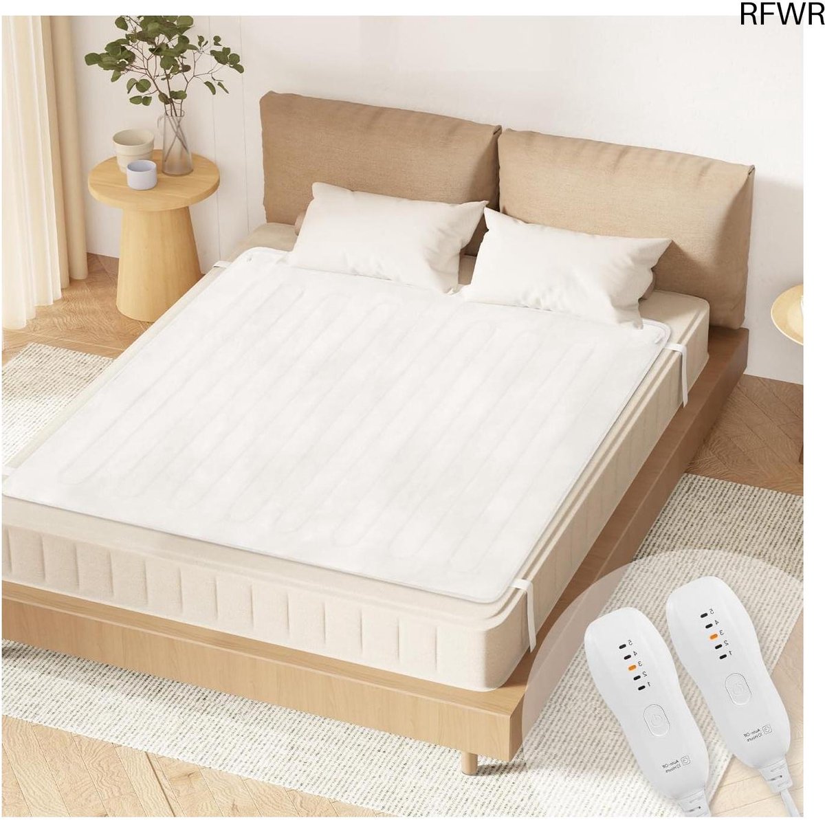 RFWR® Elektrische Deken met Automatische Uitschakeling en 5 Warmtestanden - 150x80cm