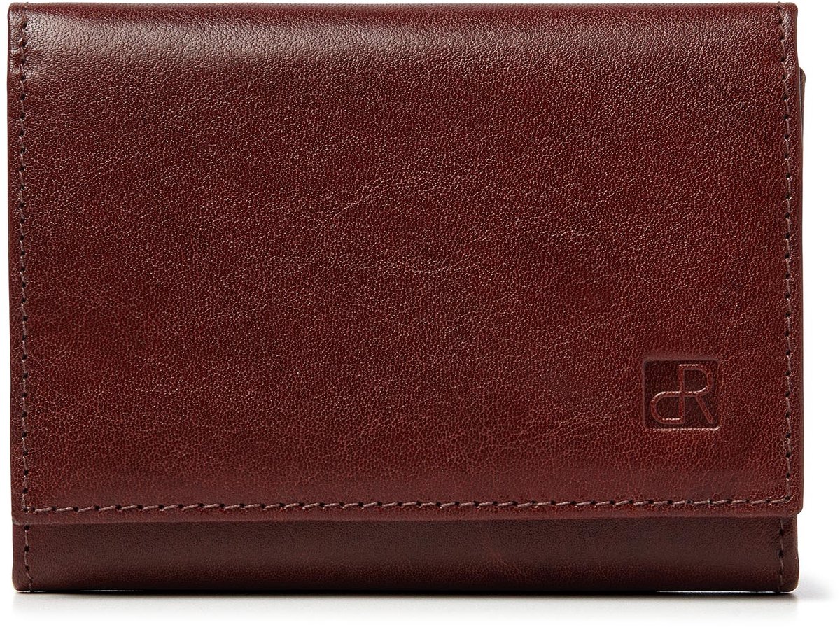 Herenportemonnee leer van dR Amsterdam | Portefeuille met kijkvenster, 2 briefgeldvakken & 2 muntgeldvakken | Ideale beurs voor heren | Prachtige leren billfold | RFID | Perfect als cadeau voor mannen | 2231