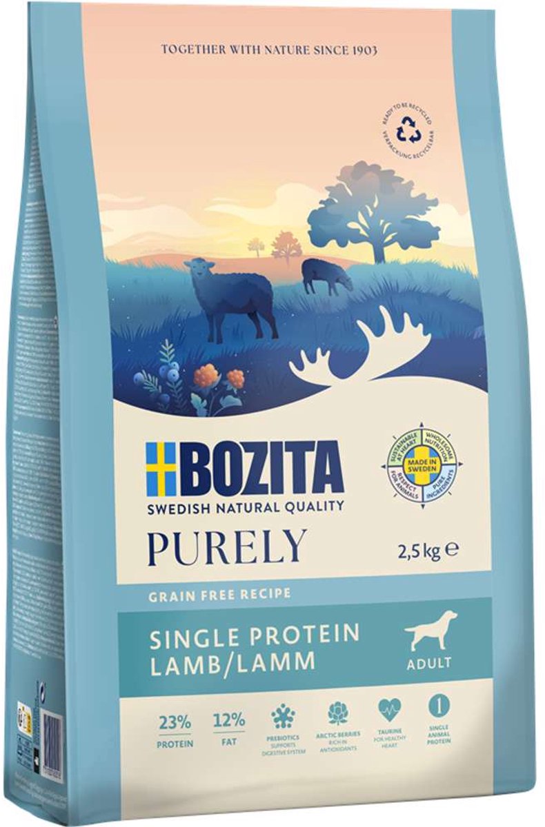 Bozita Bozita Dog Purely Lamm | 2,5kg
