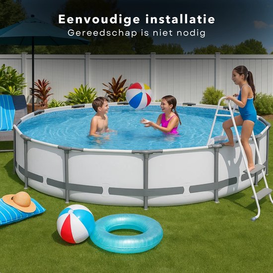 3-Rings Kinderzwembad - 147cm, Veilig & Stevig
