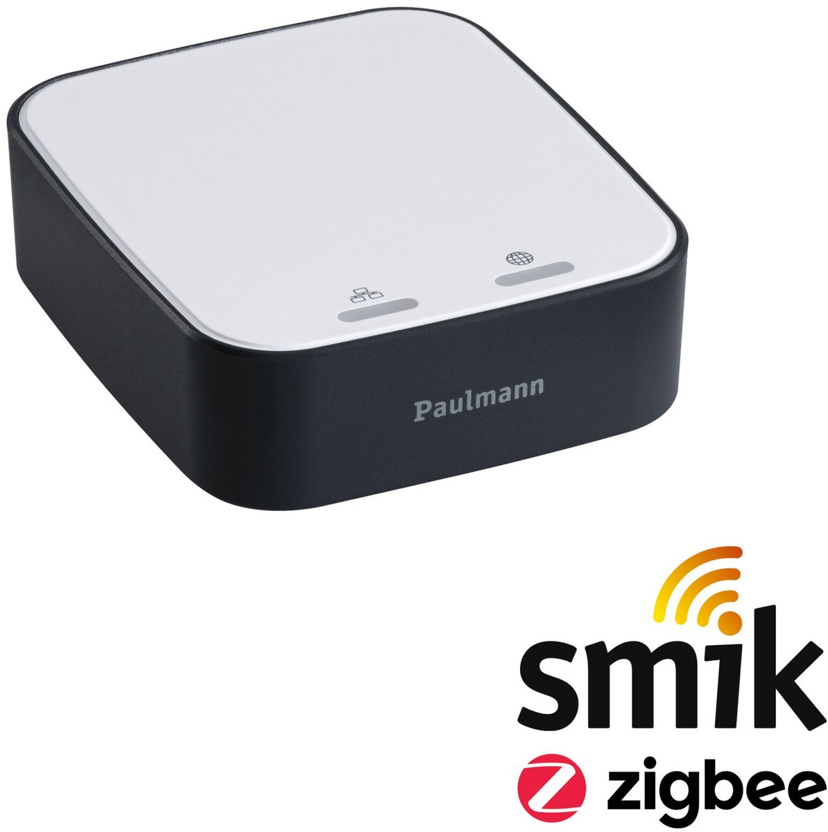 Paulmann Zigbee 3.0 Smart Home Startset Smik Gateway + Wandschakelaar + 3x LED Inbouwspot Nova Plus Coin - Draaibaar - Tunable White - Wit/Antraciet