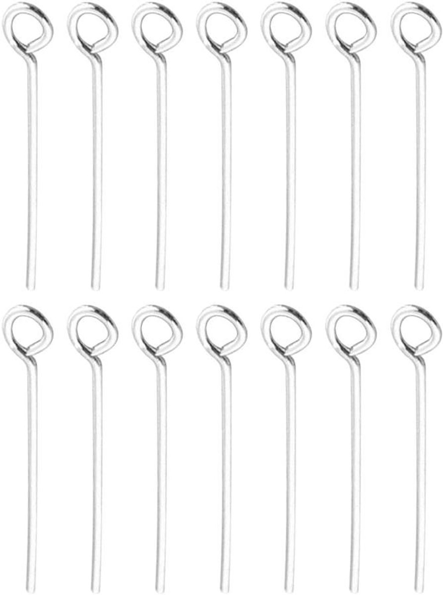 Allecto Premium - Open eye pins voor het maken van sieraden - 200 stuks - RVS - Sieraden maken - DIY - Handwerkling