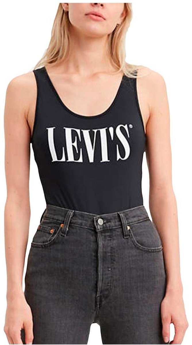 Bodysuit graphic Zwart