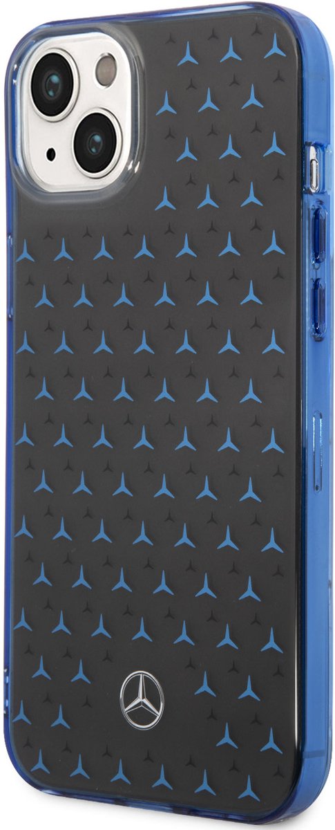 Mercedes-Benz Backcover - iPhone 14 Plus & 15 Plus - Blauw - Dun & Schokabsorberend Design