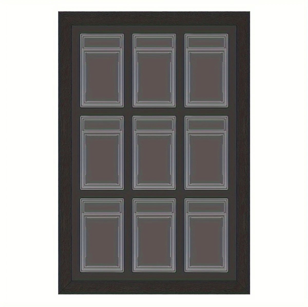 MIRO® Houten PSA Frame - Geschikt Voor PSA Slabs - Graded Kaarten - 9 Slots - Geschikt Voor Pokemon & TCG - Houten Frame Display