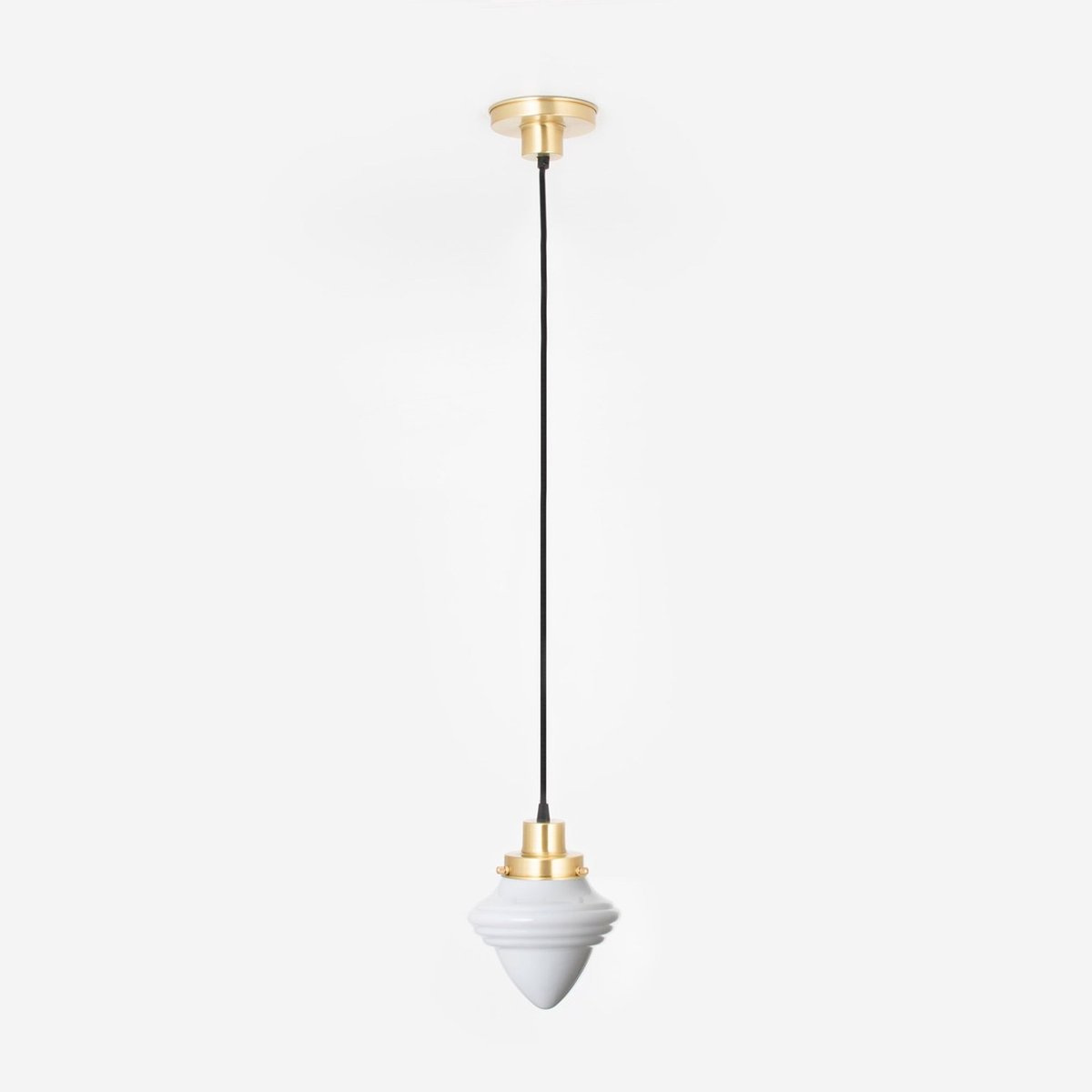 Hanglamp aan snoer Acorn Small 20's Messing - Art Deco Trade