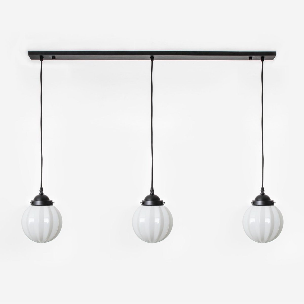 Coloured by Art 3 x Carambola lampen aan plafondbalk Moonlight - Art Deco Trade Wit