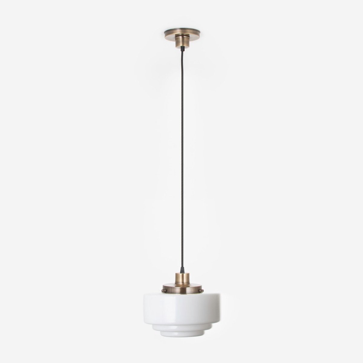 Hanglamp aan snoer Getrapt Ø 25 20's Brons - Art Deco Trade