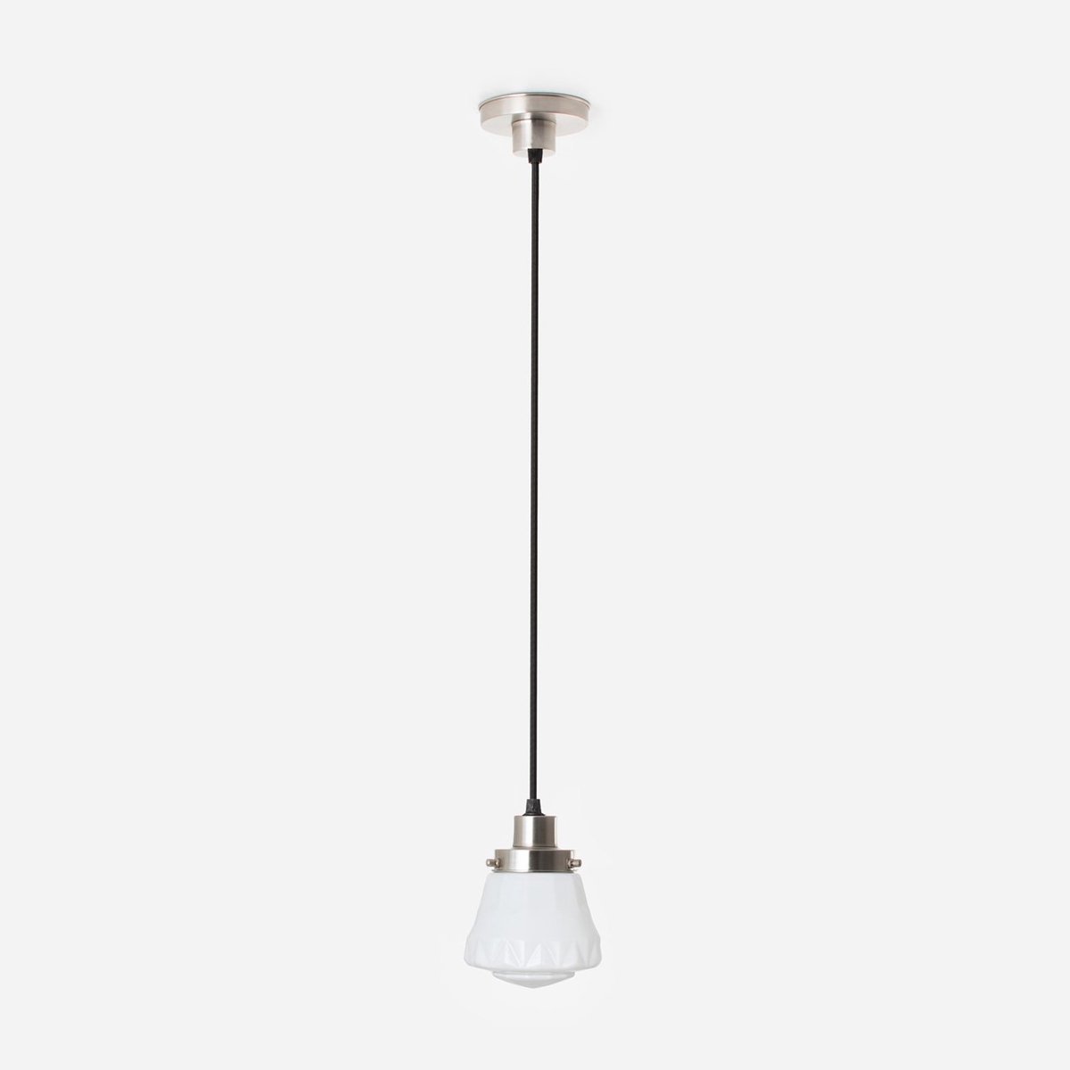 Coloured by Art Hanglamp aan snoer Bold 20's Matnikkel - Art Deco Trade