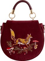 Fable England - Handtas - Tas - Rood - One size - Fox & Mushroom Embroidered