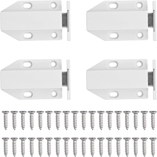 6 stuks druk- en push-to-open deuropeners, kastdeurdemper, roestvrij stalen demper, automatische deuropener, magneetsnapper