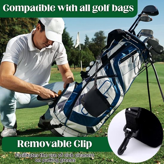 Reinigingszak voor golfballen en accessoires - Waterdichte golfbalreinigingstas — afbeelding 3