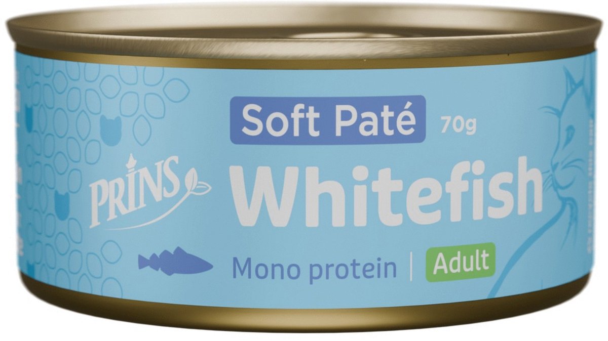 Prins Soft Paté - Kattenvoer - Witvis 70 g