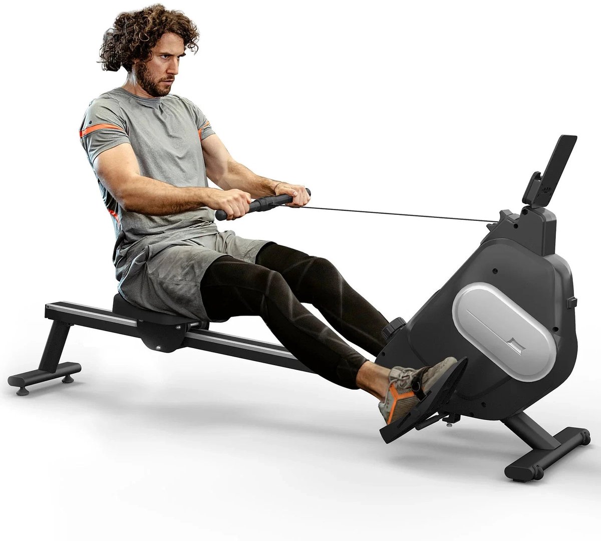 Roeimachine - Magnetische Roeitrainer - Roeiapparaat - Opvouwbare - 16 Niveaus - LCD Display - Volledig Lichaamstraining - Magnetisch Weerstandssysteem - Max 120kg - Stil & Compact - Roeimachine - €414,99